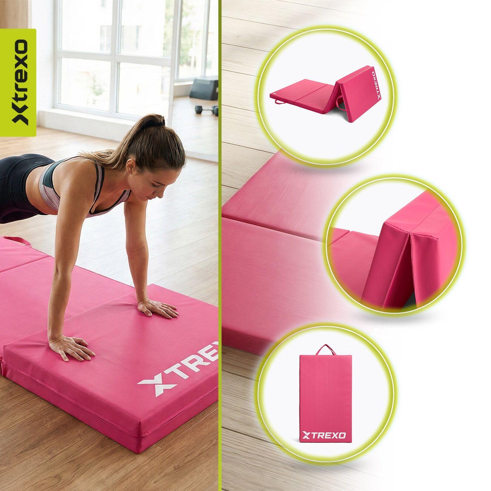 Colchão de ginástica dobrável XTREXO 195x80x5cm 4/7