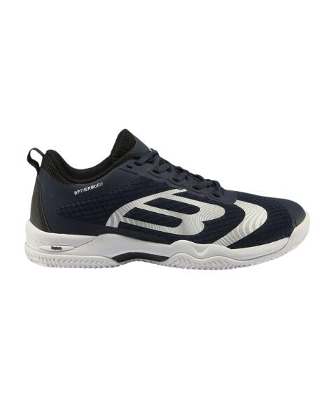 Zapatilla de Pádel Bullpadel Beker 22v Marino Blanco 3/4