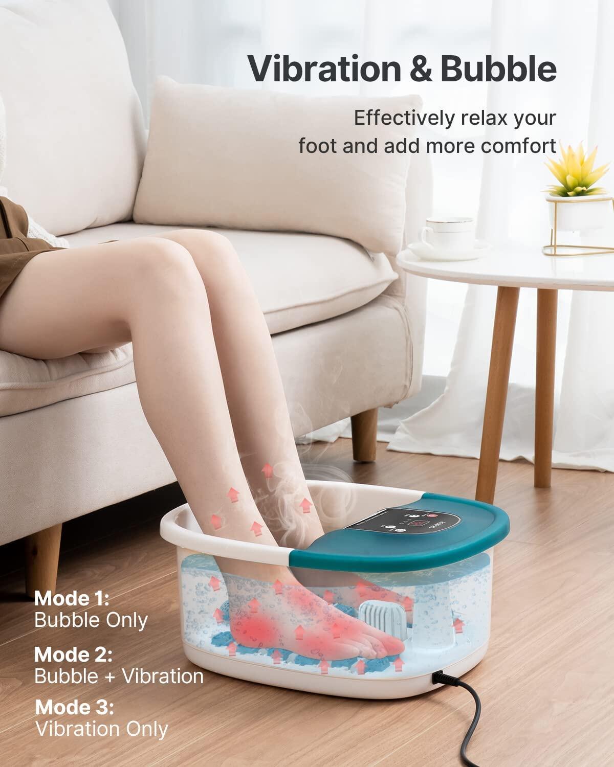 RENPHO - Hydromasseur de pieds Foot Spa Bath Massager - Vert 4/6