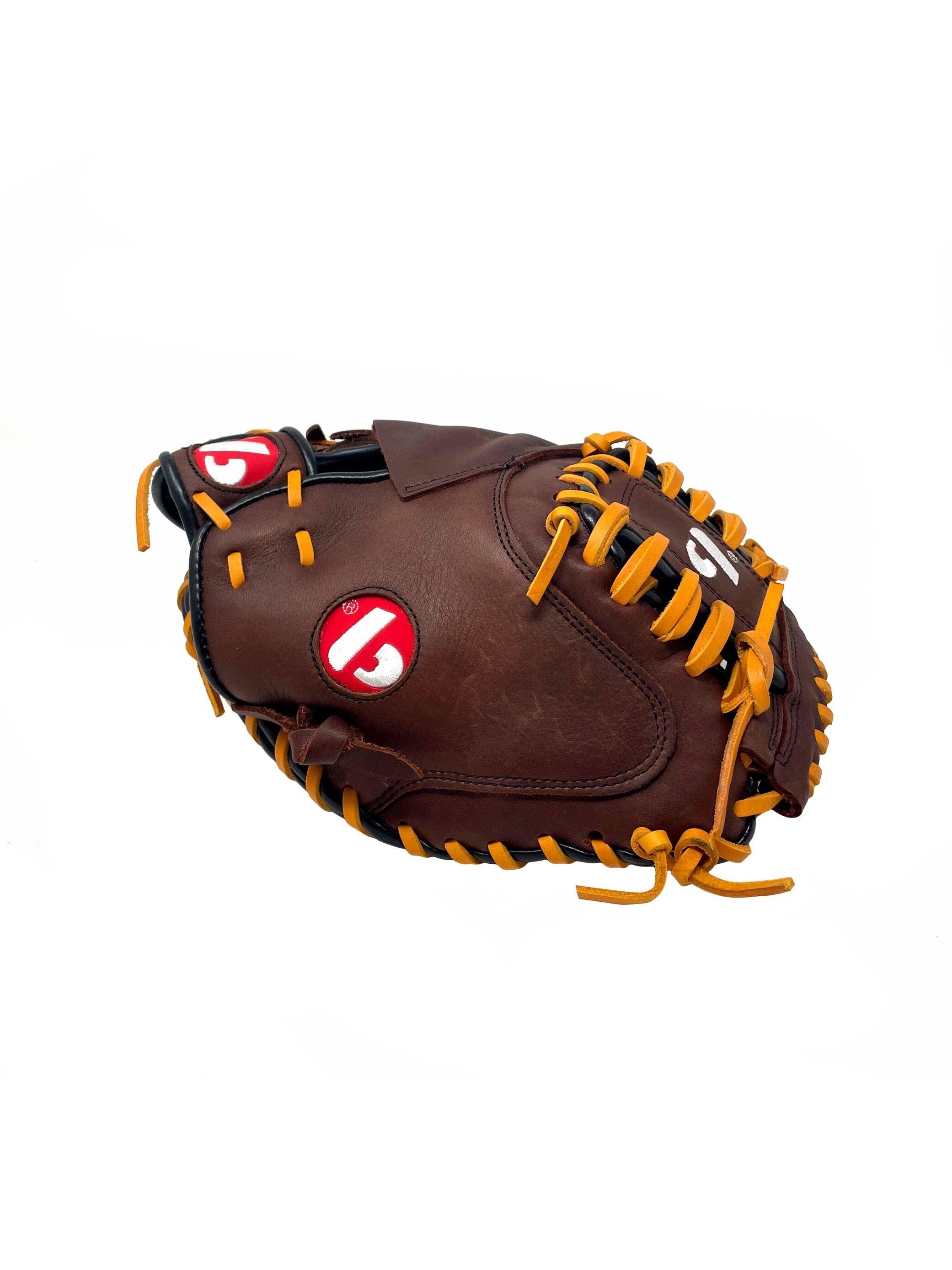 GL-204 gant de baseball cuir de catch pour adulte 34, Marron 2/4