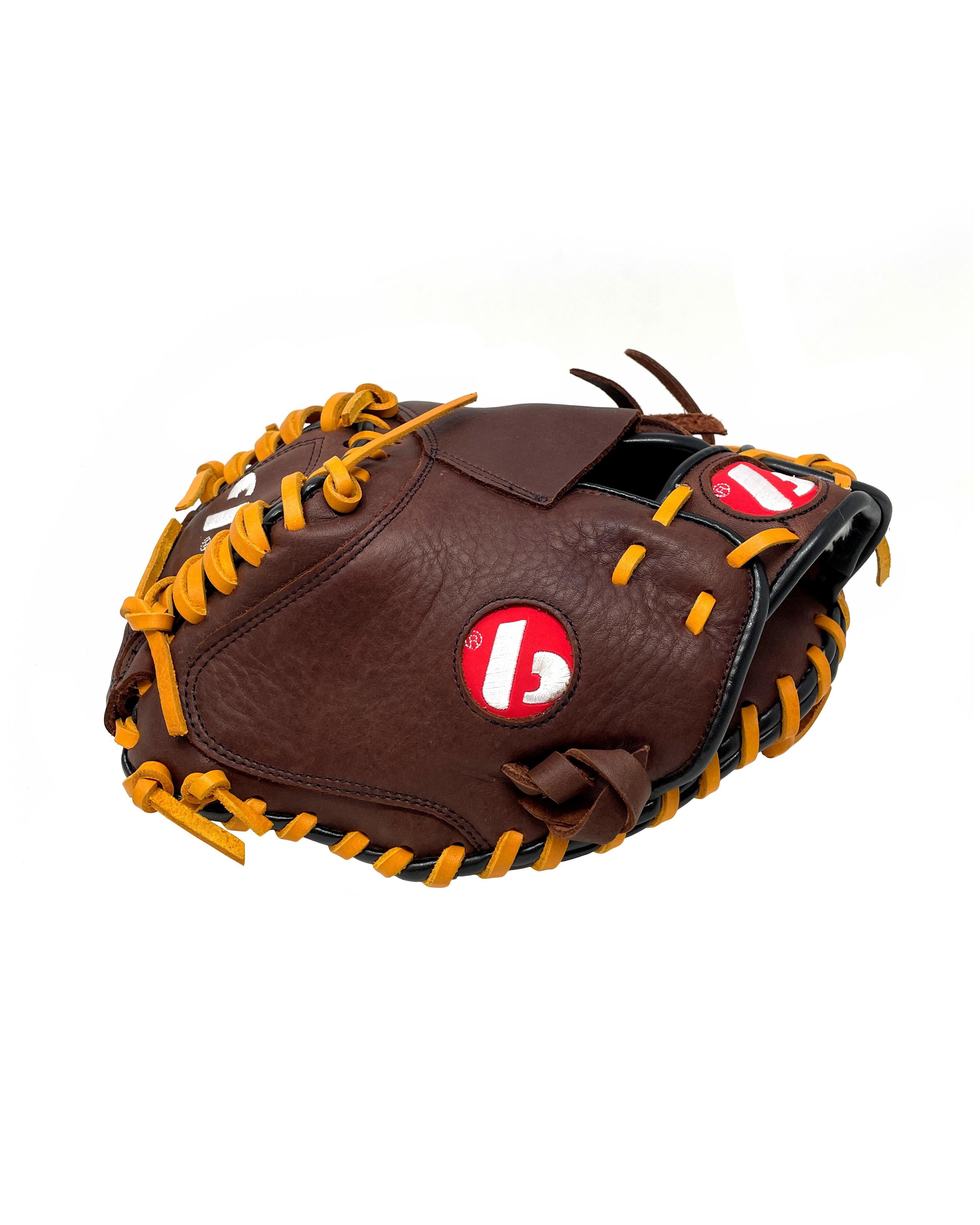 GL-204 gant de baseball cuir de catch pour adulte 34, Marron 2/4