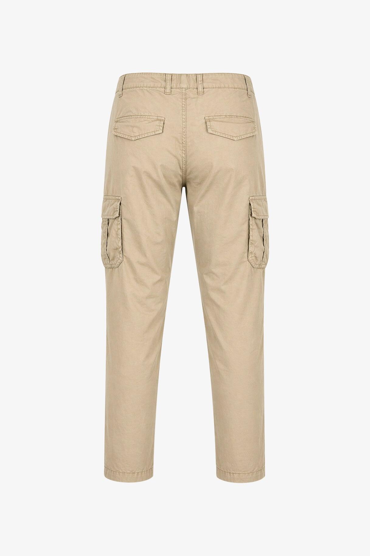 Pantaloni Esercito cargo con tasconi khaki uomo 2/4