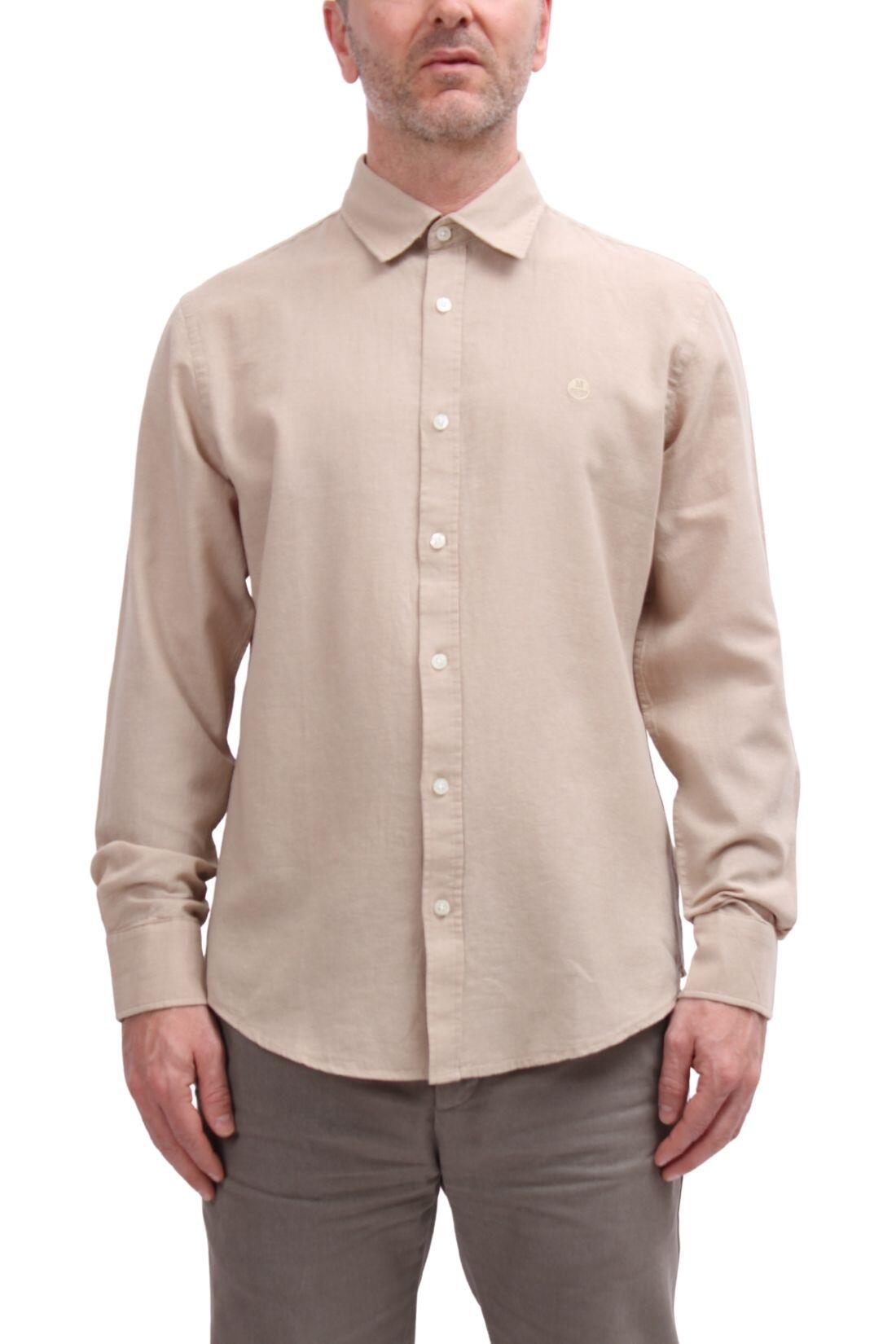 Camicia uomo in misto linologo 3/4