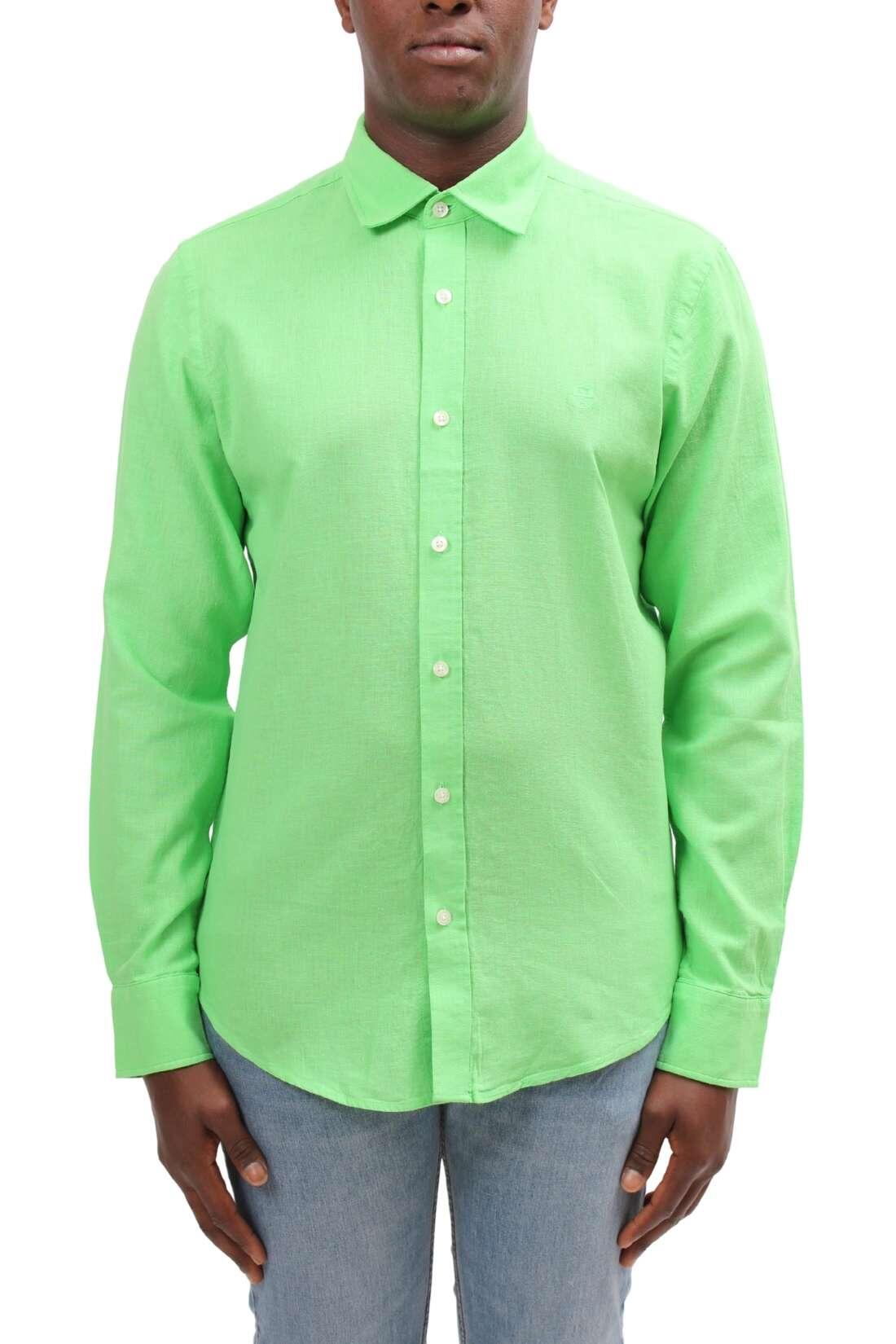 Camicia uomo in misto lino 3/4