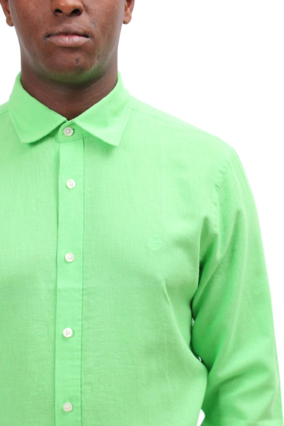 Camicia uomo in misto lino 2/4