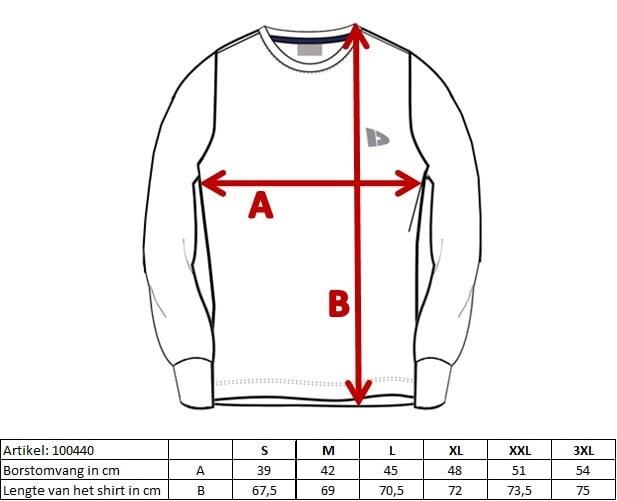 Lot de 2 sous-vêtements techniques à manches longues Donnay pour homme 5/6