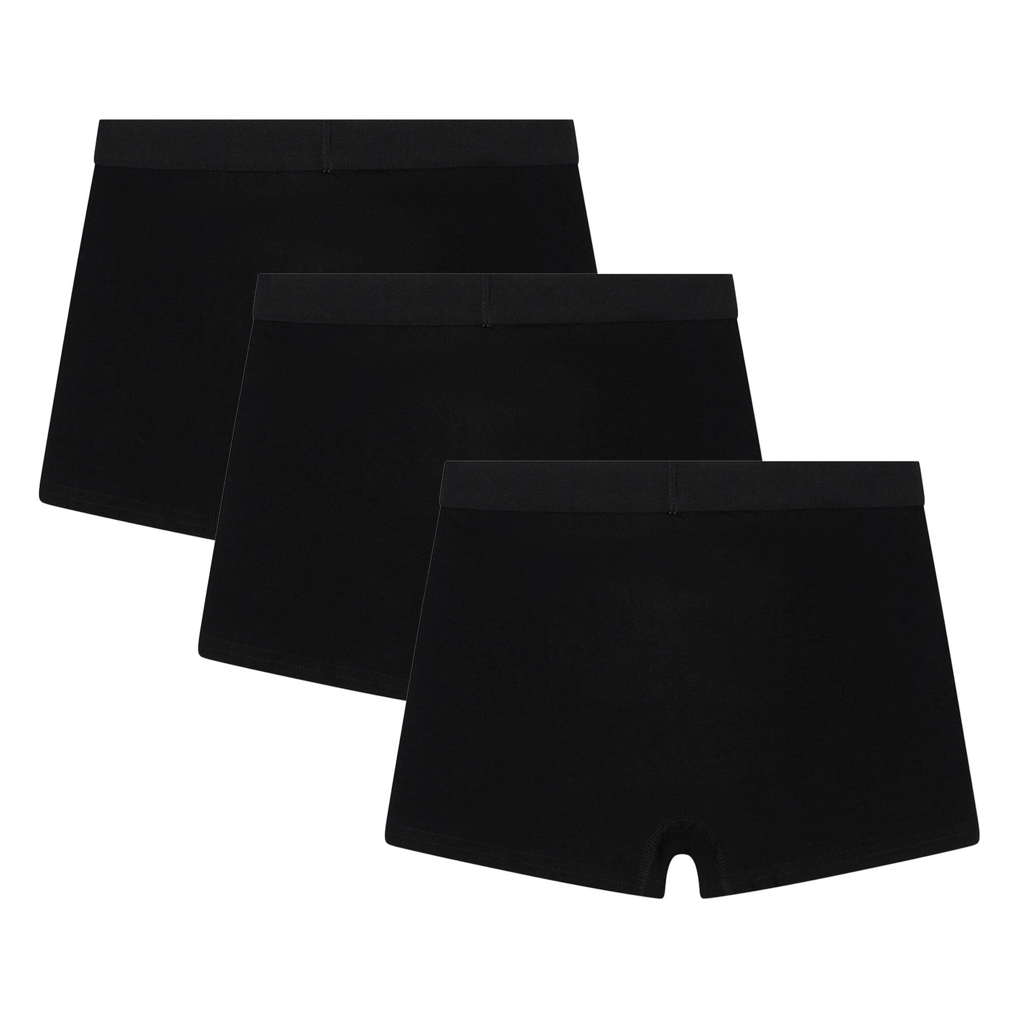 HYPE - 3 Boxers Garçon Noir Sous-vêtements Doux Respirants 2/4