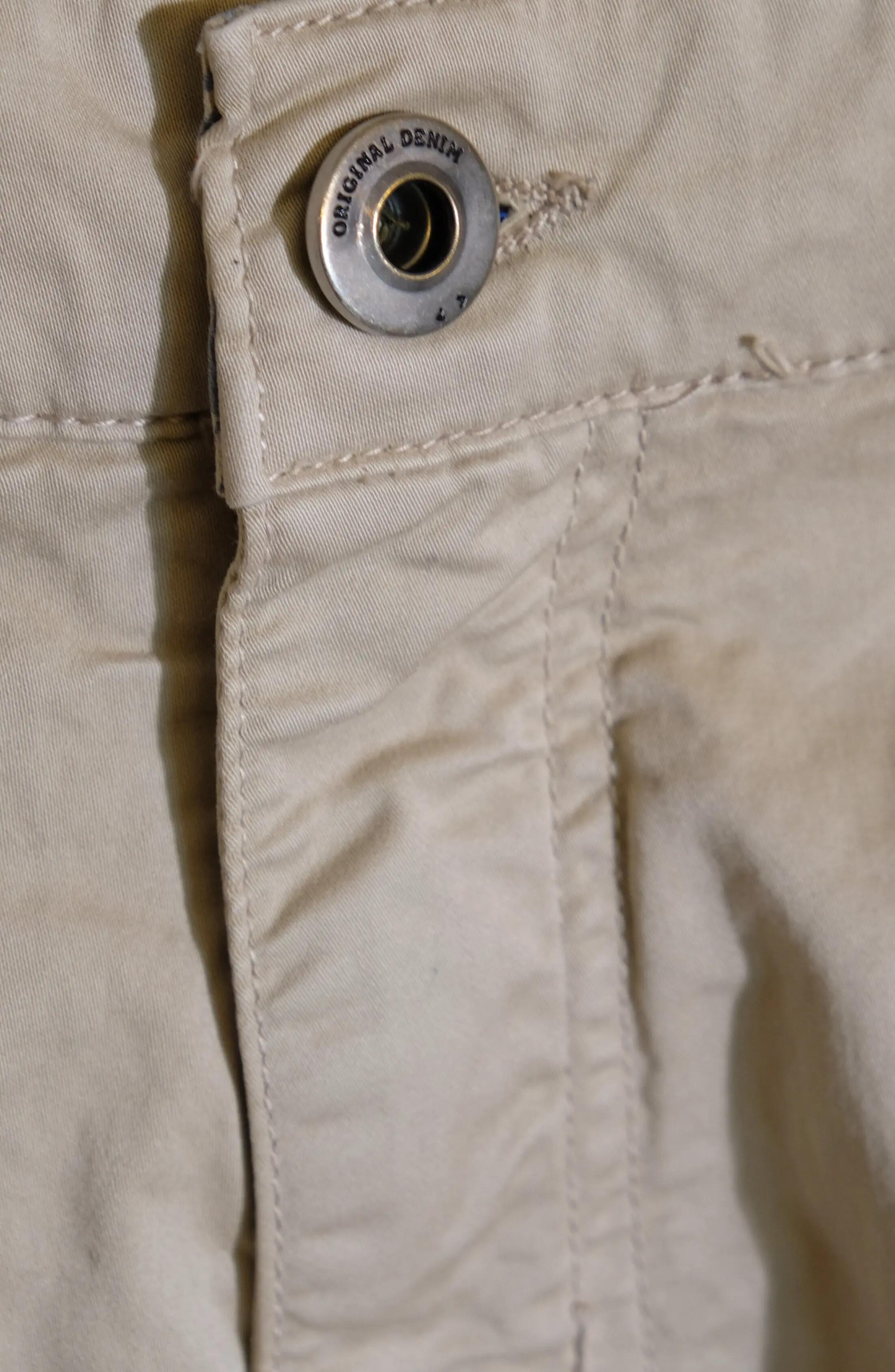 Pantaloni Esercito cargo con tasconi khaki uomo 4/4