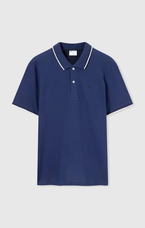 Polo uomo Champion Polo Gallery in cotone piqué – Standard Fit, leggera Blu  S 1/4