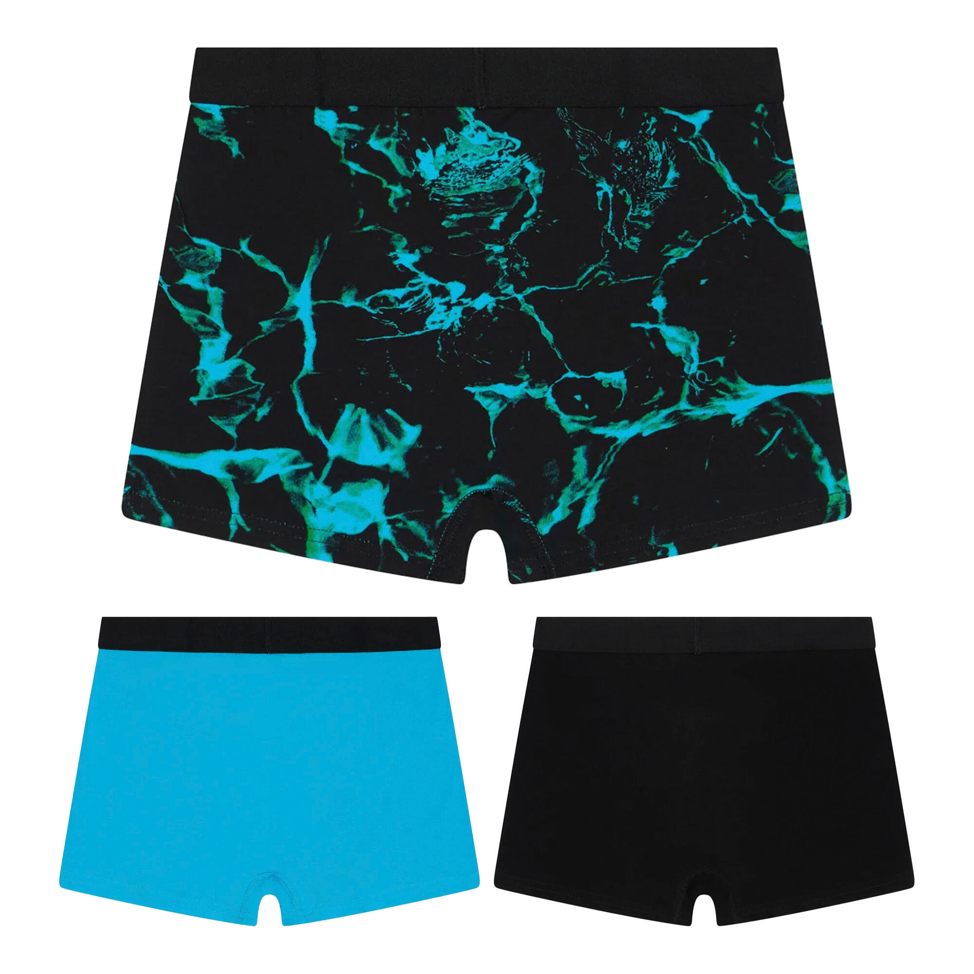 HYPE - 3 Boxers Garçon Motif Piscine Sous-vêtements Doux Respirants 2/5