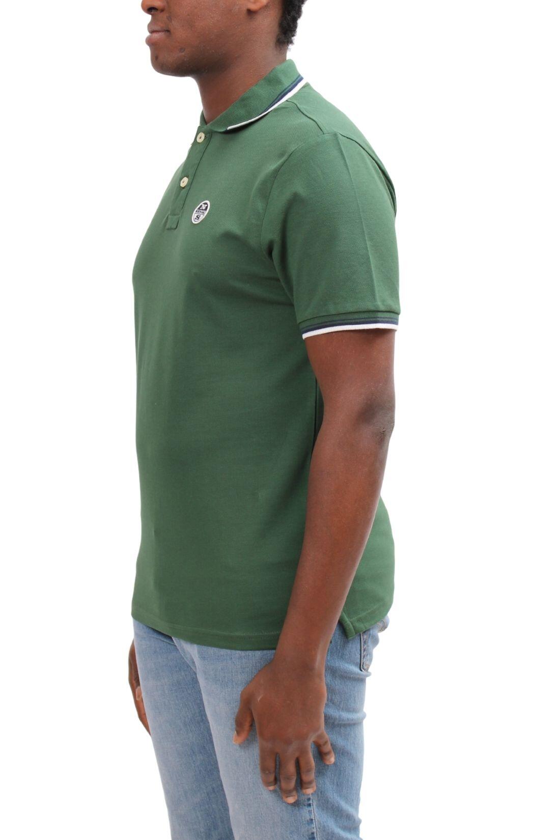 Polo uomo con profili a contrasto 4/4