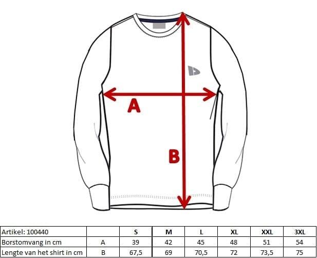Donnay 3-Pack Heren Baselayer Longsleeve 5/6
