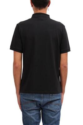 Polo in cotone - Uomo - Girocollo con bottoni - Regular fit - Nero
