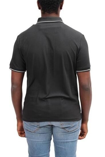 Polo - Sportswear - Uomo - Regular fit maniche corte patch logo - Nero