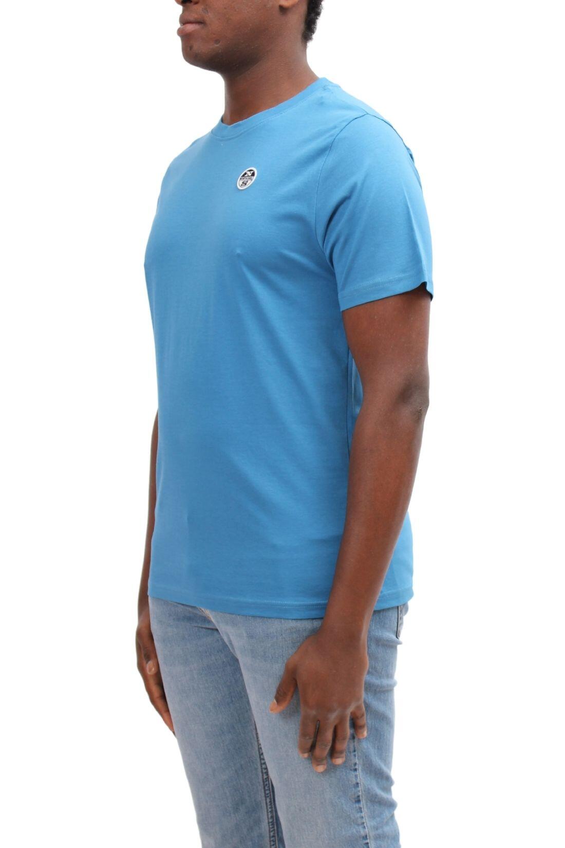 T-shirt - Sportswear - Heren - Model met logo - Korte mouw - Royal blue 4/4