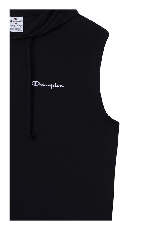 Canotta con cappuccio uomo Champion Icons Jersey di cotone leggero Nero L 3/3