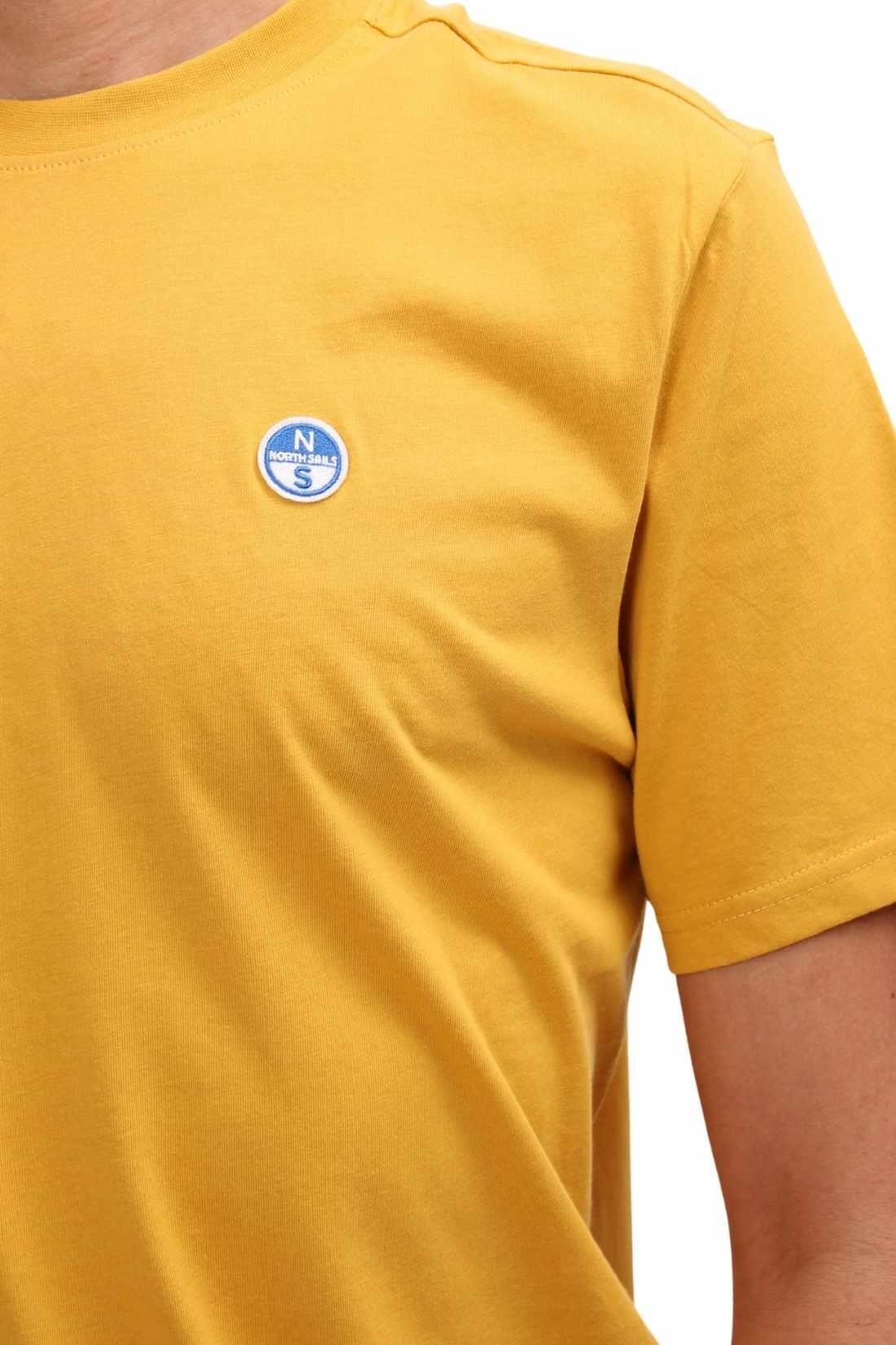 Herren - sportbekleidung - t-shirt - regular fit, baumwolle - logo - ockergelb 2/4