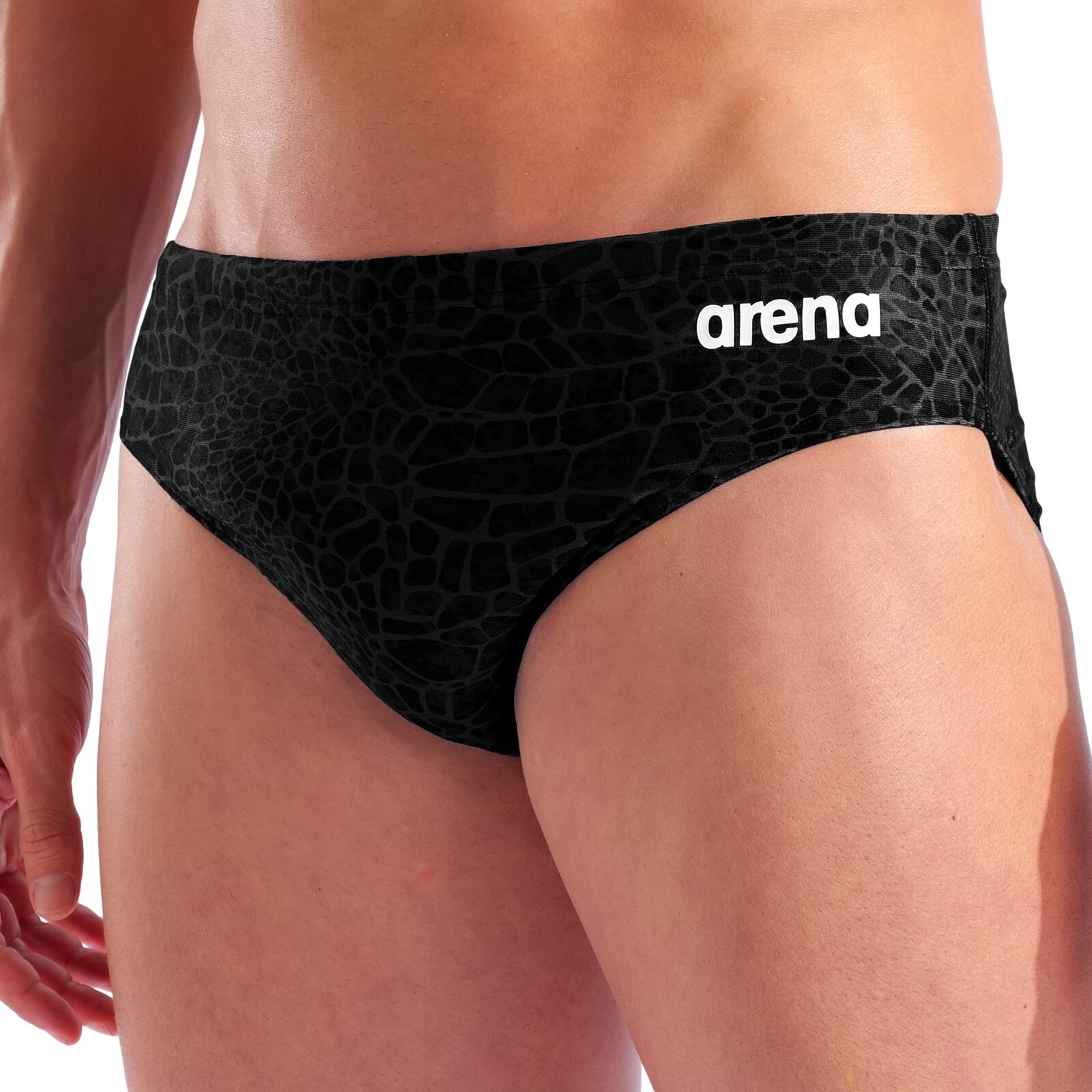 Badeslip chlorbeständig, schnelltrocknend Herren - Snakeskin Swim Brief 5/6