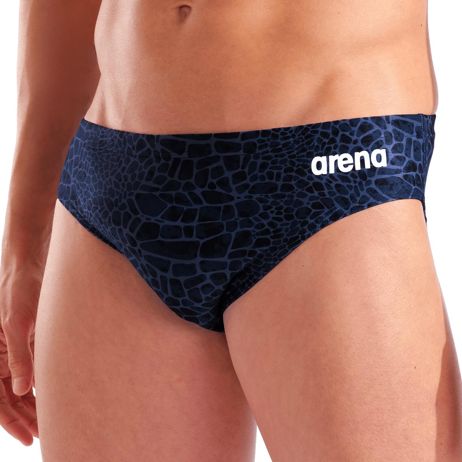 Badeslip chlorbeständig, schnelltrocknend Herren - Snakeskin Swim Brief 5/6