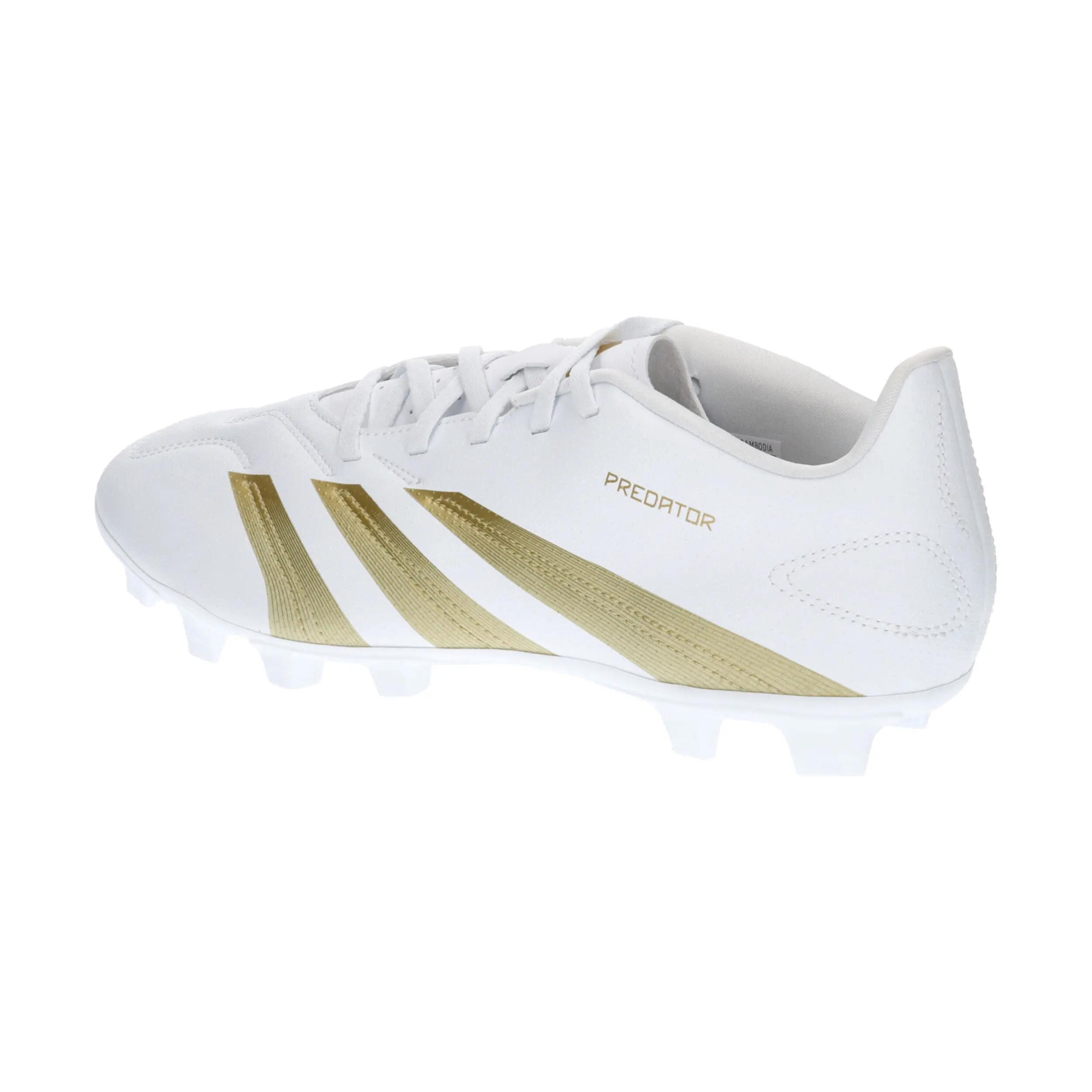 Chuteiras adidas Predator Club FG Branco/Dourado 11/15