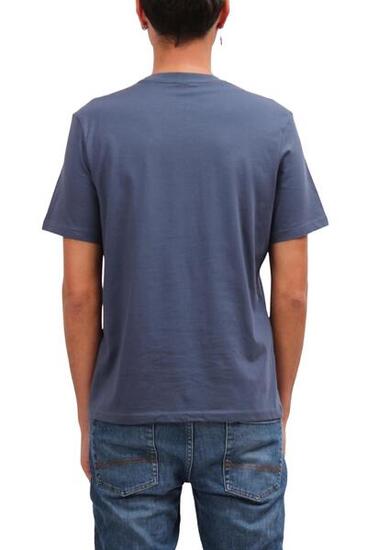 T-shirt - Sportswear - Heren - Regular fit, 100% katoen, met logo - Blauw
