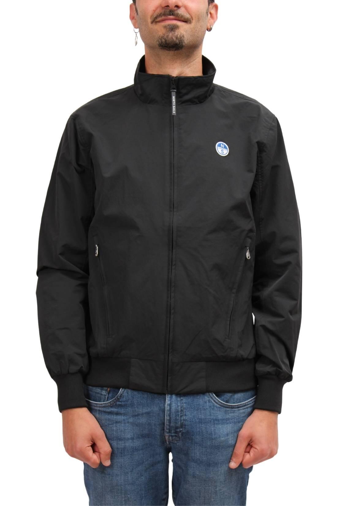 Bomber - deportivo - Hombre - Ligera cortavientos - Logo - Negro 4/5