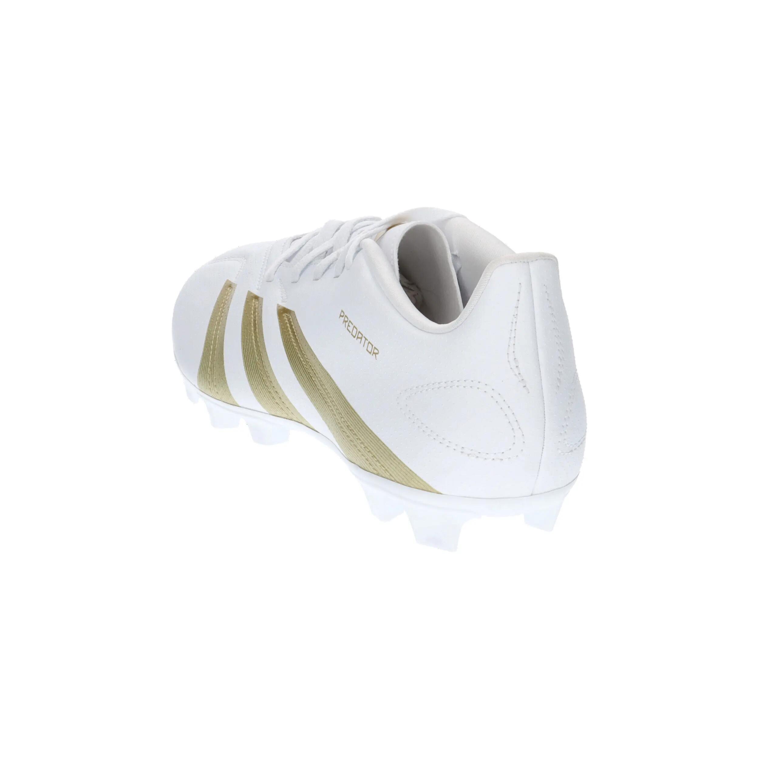 Chuteiras adidas Predator Club FG Branco/Dourado 12/15