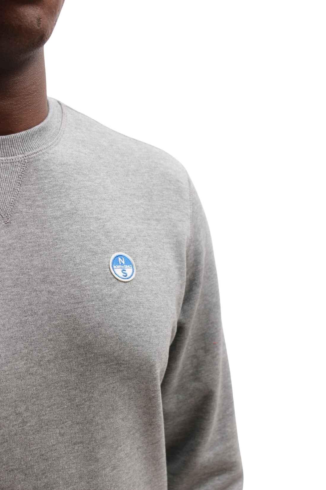Felpa estiva uomo girocollo con logo 2/4