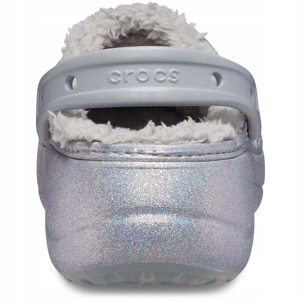 Chodaki Dla Dorosłych Crocs Baya Platform Lined Glitter Clog 5/6