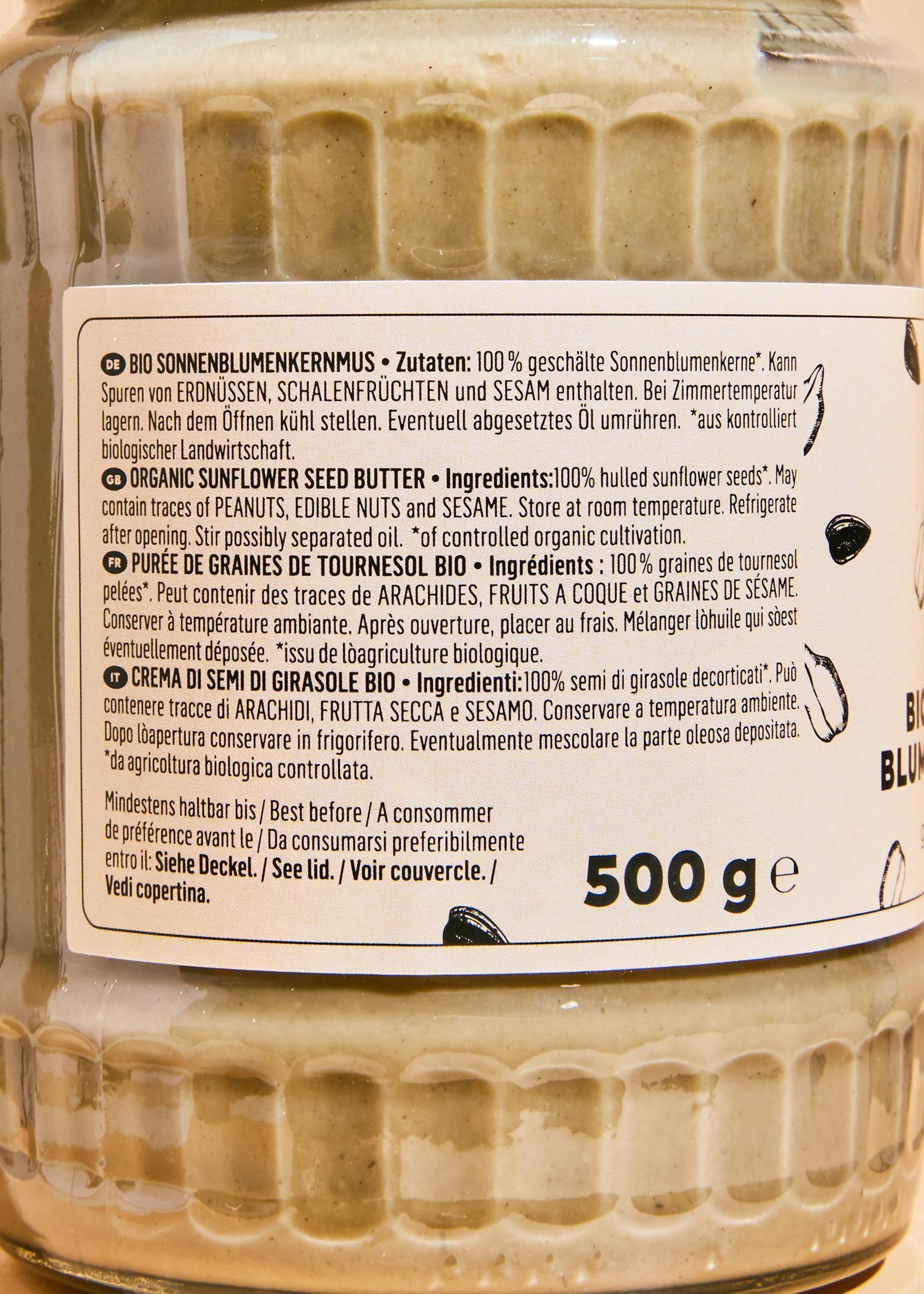 Purée de graines de tournesol bio 500 g 4/7