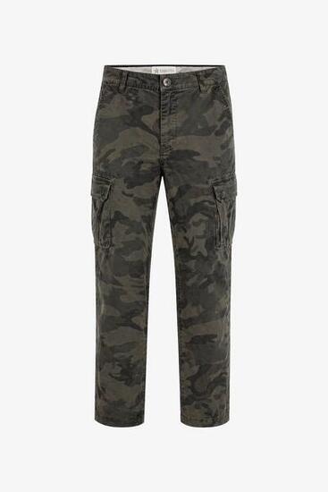 Pantaloni Folgore cargo con tasconi mimetici uomo