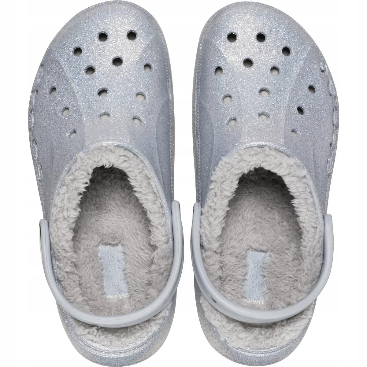Chodaki Dla Dorosłych Crocs Baya Platform Lined Glitter Clog 6/6