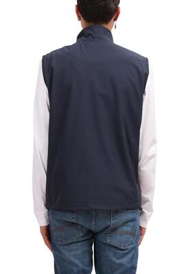 Giubbotto smanicato uomo con patch logo