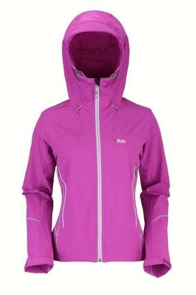 Kurtka damska typu softshell Rab SAWTOOTH HOODIE WMNS LUPIN