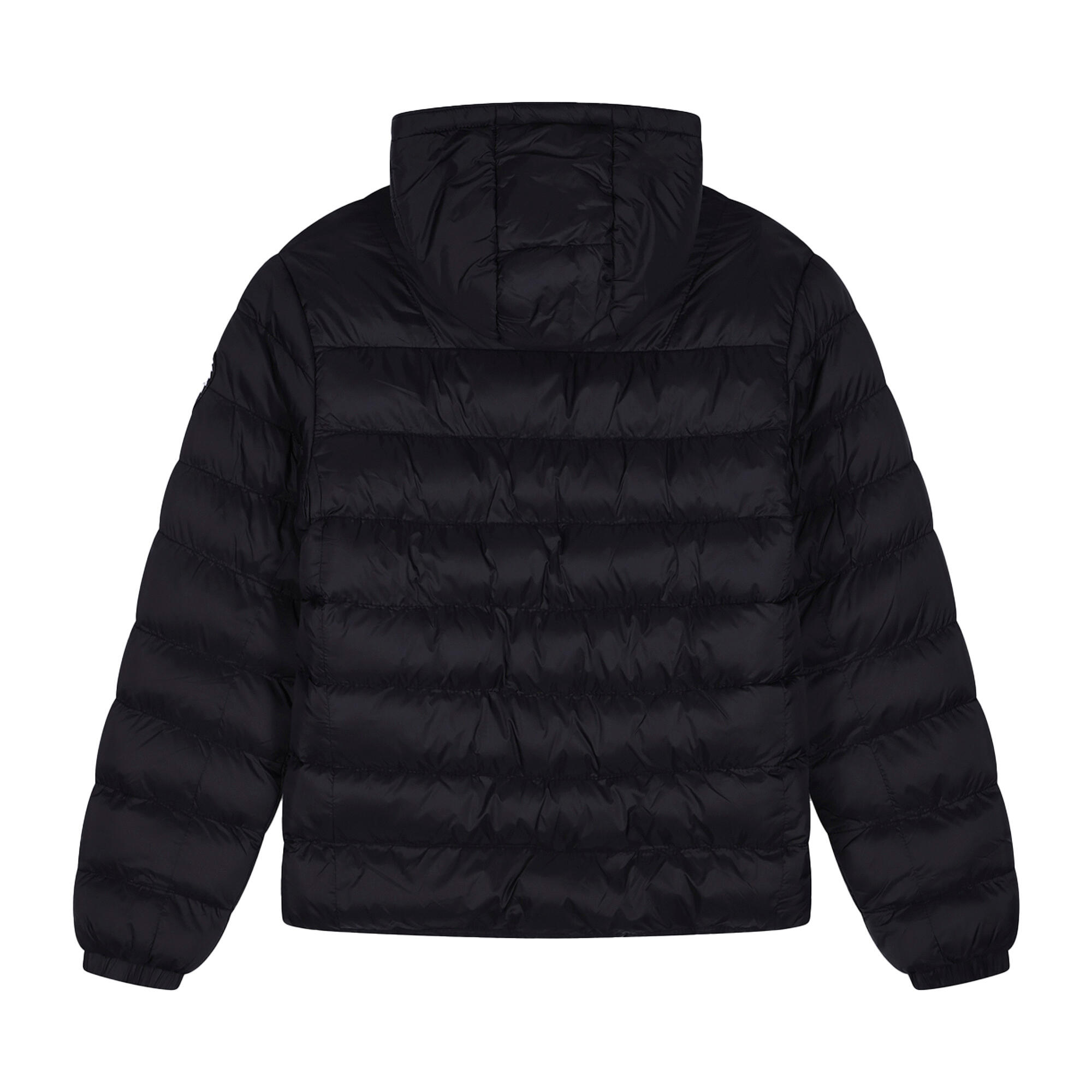 HYPE - Doudoune enfant noire capuche chaude matelassée coat 2/5