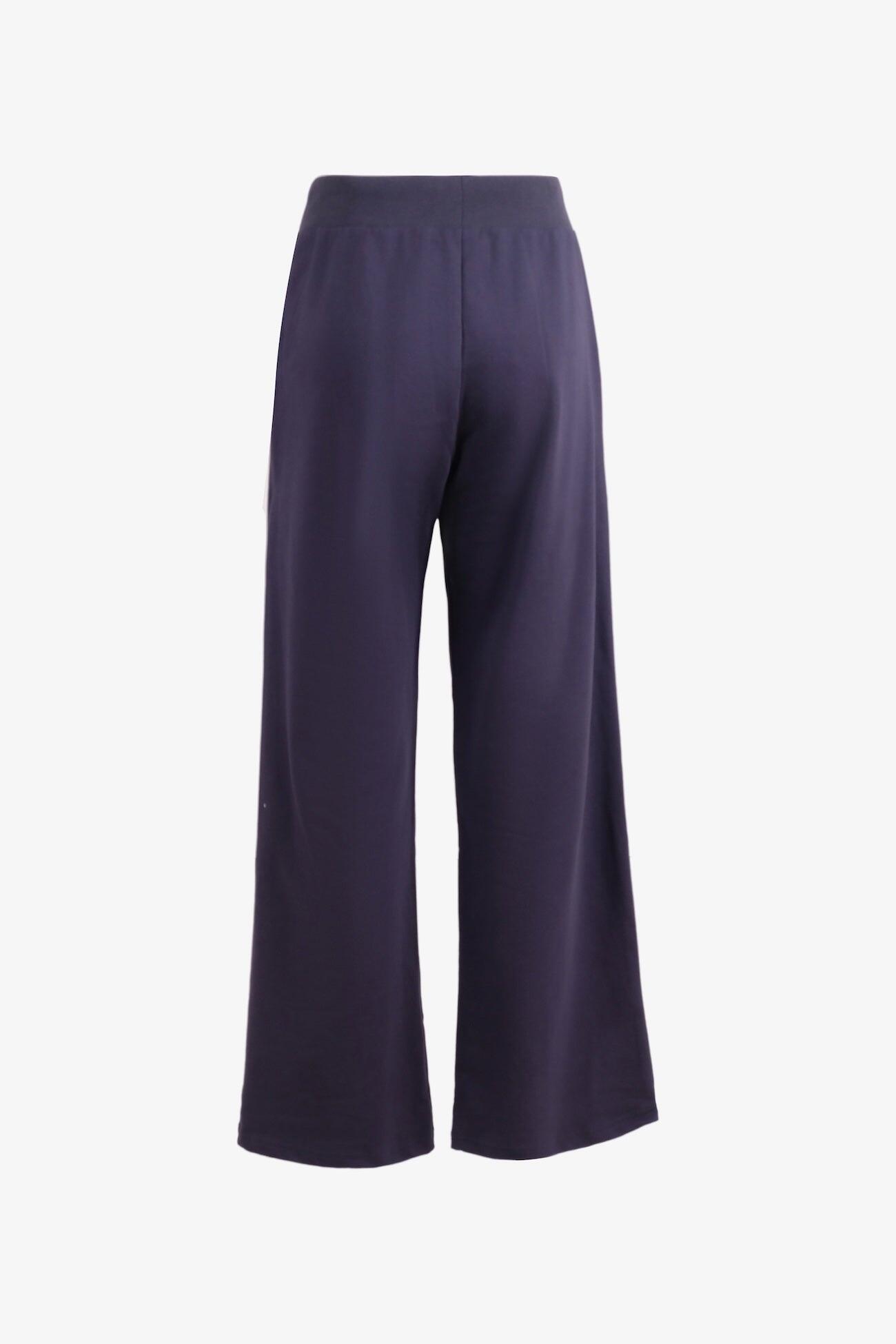 Pantaloni Esercito joggers wide leg con tasche blu donna 2/4