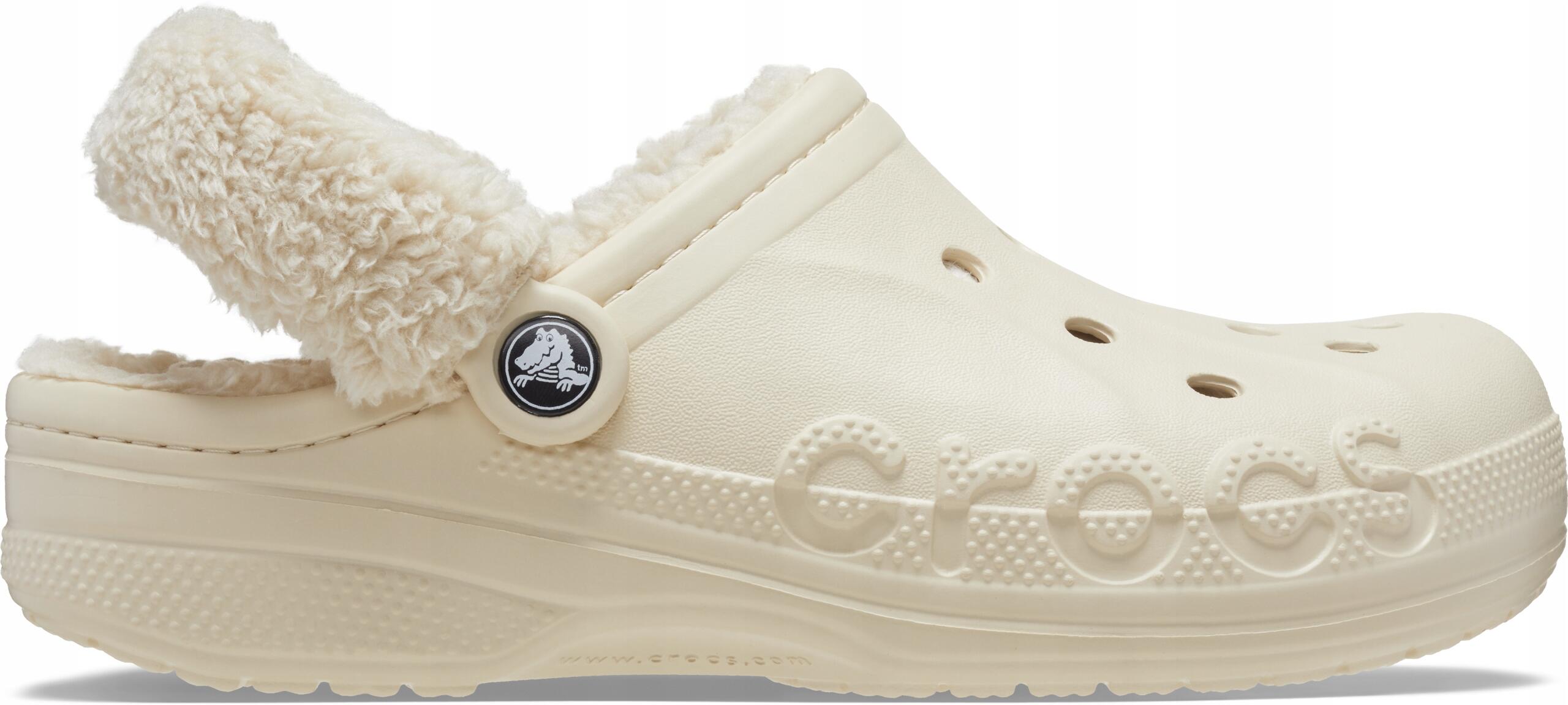 Chodaki Dla Dorosłych Crocs Baya Lined Fuzz Strap Clog 2/6