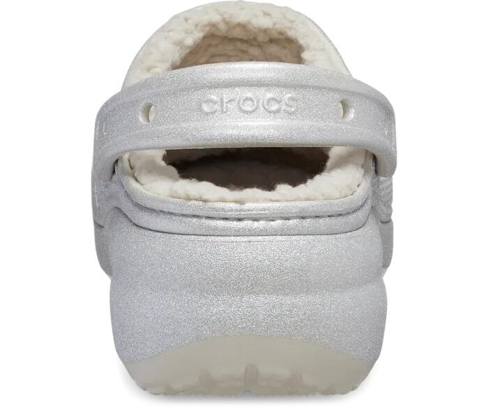Chodaki Dla Dorosłych Crocs Classic Platform Glitter Lined Clog 5/6