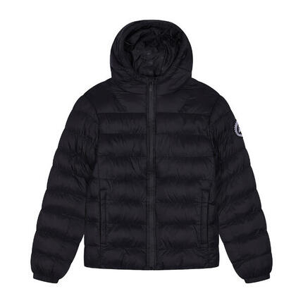 HYPE - Kinder Steppjacke Schwarz Kapuze Warm Gepolstert Jacke