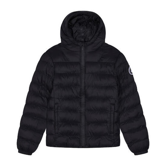HYPE - Kinder Steppjacke Schwarz Kapuze Warm Gepolstert Jacke