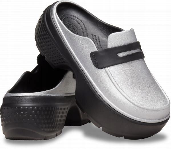 Chodaki Dla Dorosłych Crocs Stomp Metallic Loafer Clog 3/6