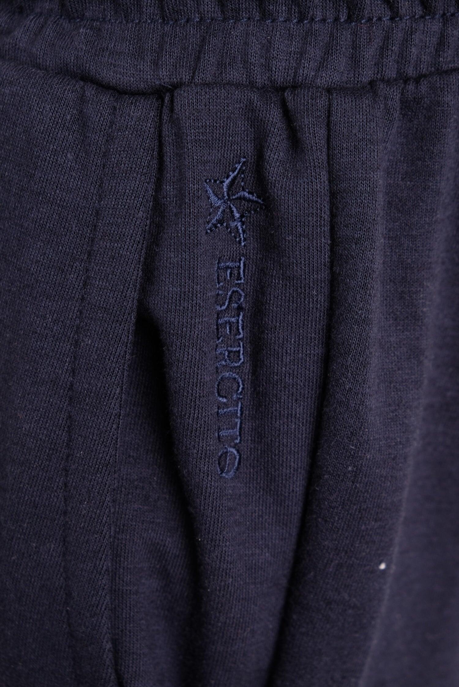 Pantaloni Esercito joggers con tasche blu uomo 4/4