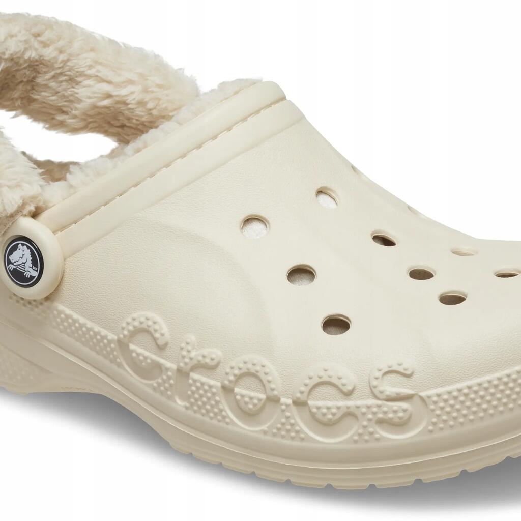 Chodaki dla dorosłych Crocs Baya lined fuzz strap clog