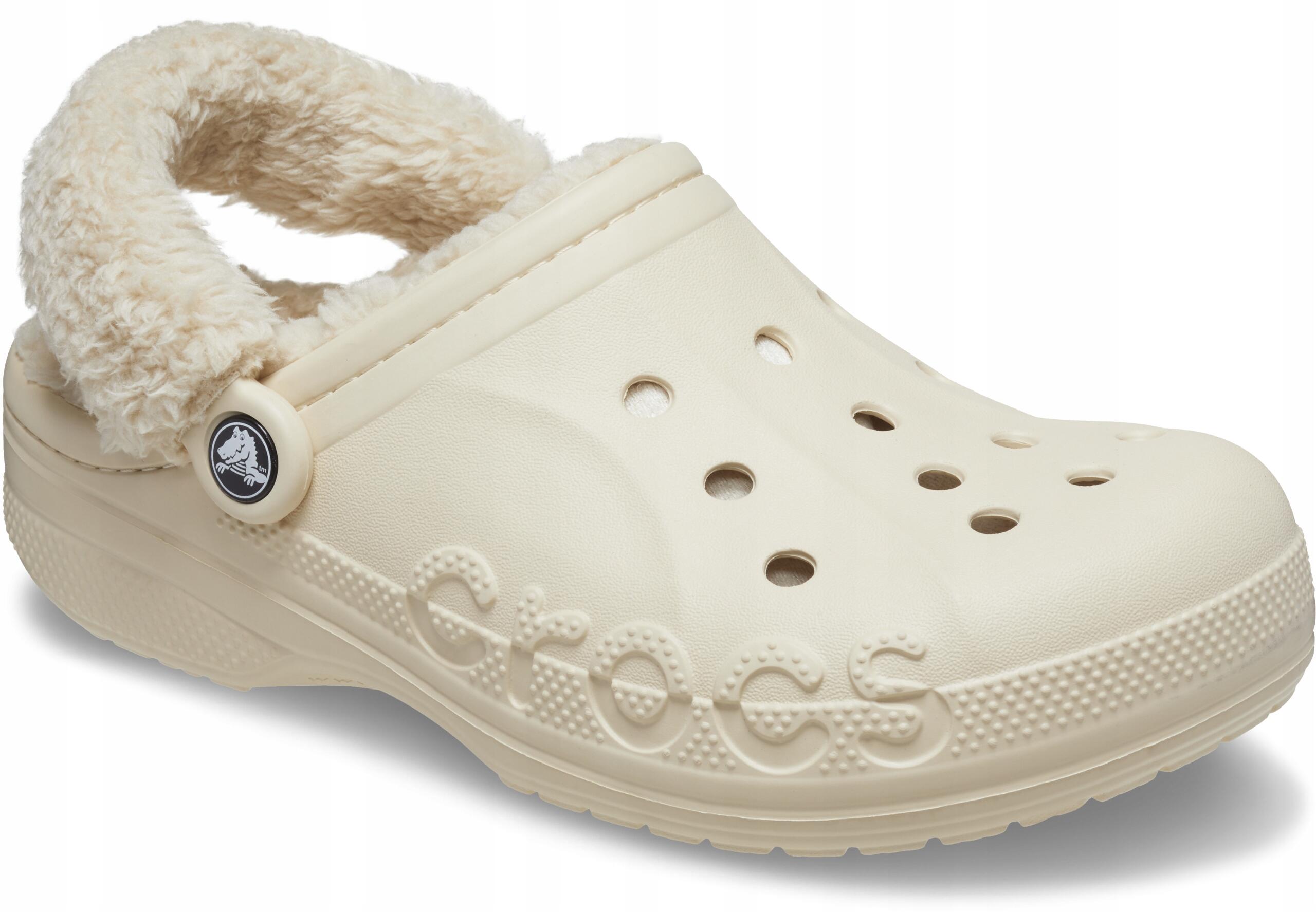Chodaki Dla Dorosłych Crocs Baya Lined Fuzz Strap Clog 1/6