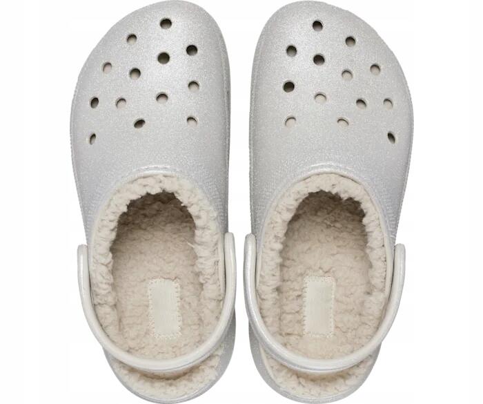 Chodaki Dla Dorosłych Crocs Classic Platform Glitter Lined Clog 6/6