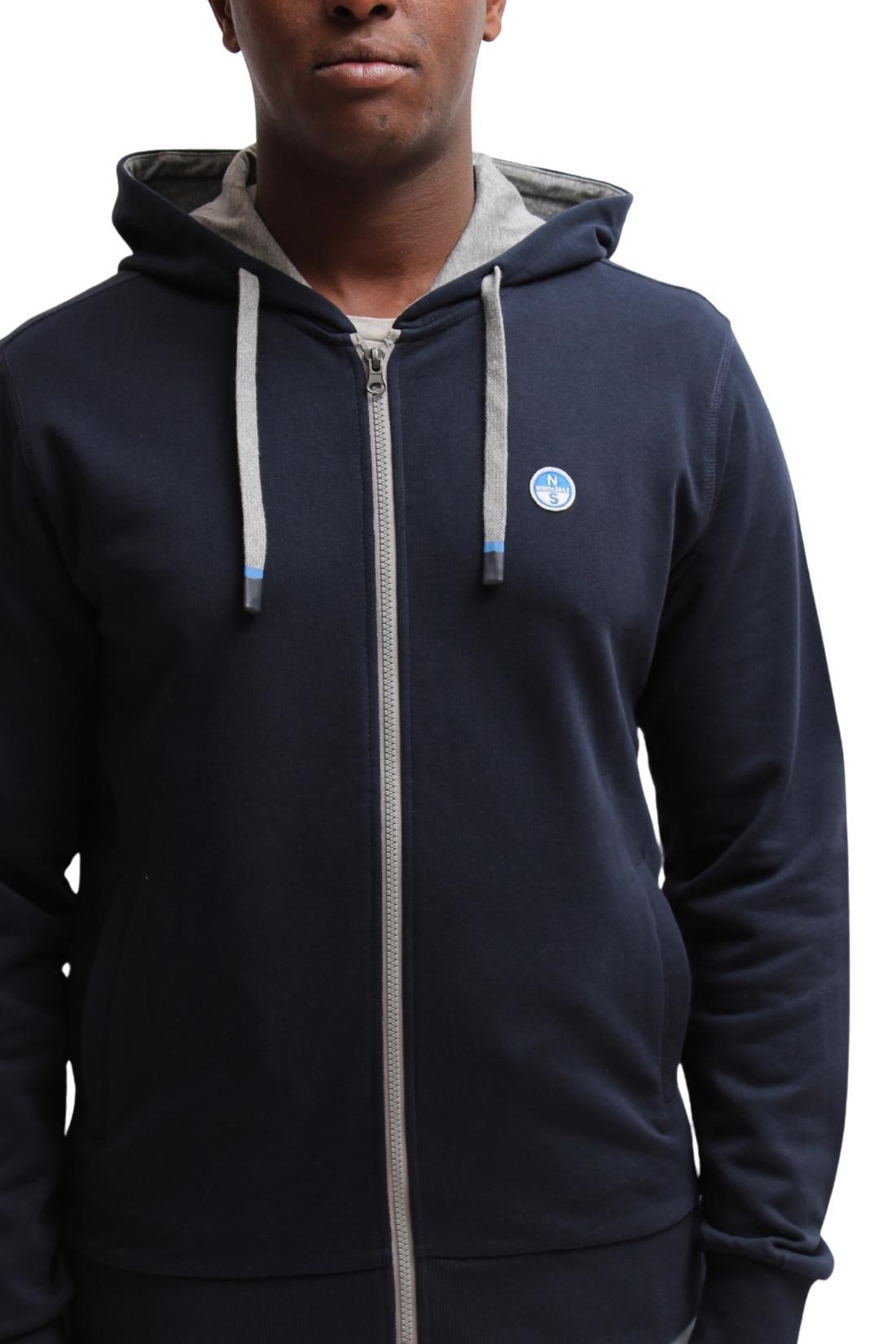 Felpa uomocappuccio e zip 2/4