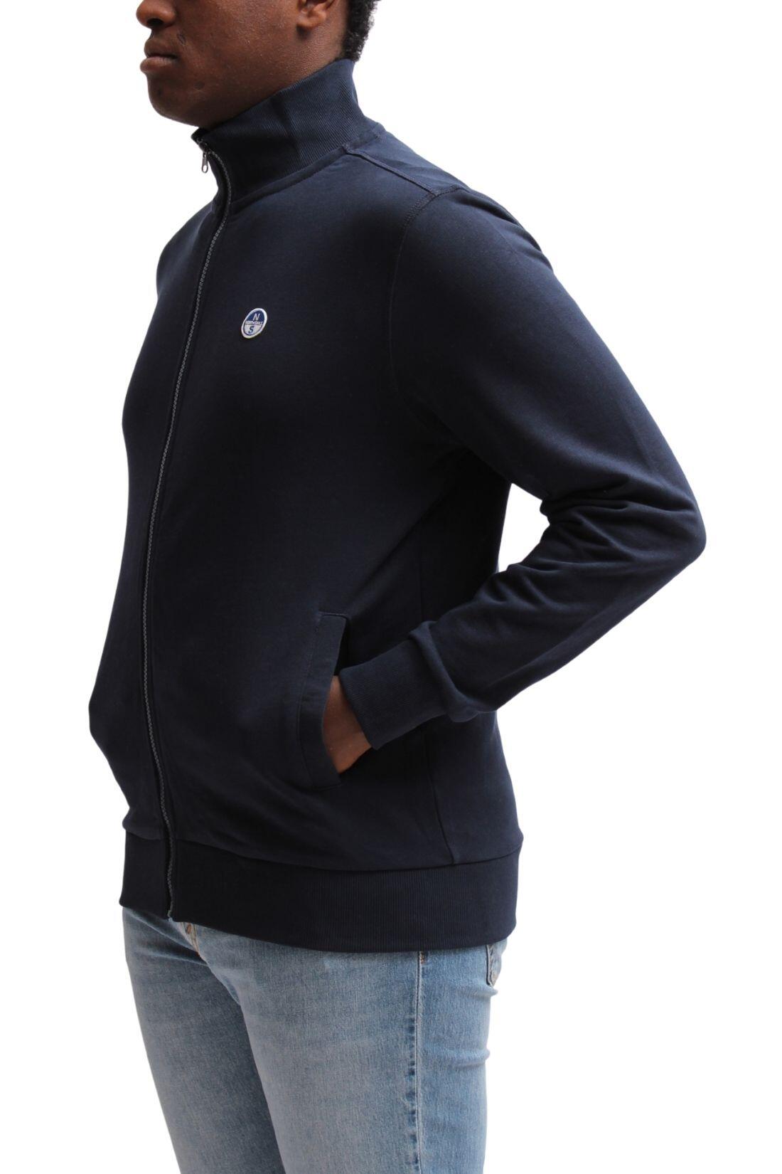 Sudadera con cremallera - sportswear - hombre - regular fit - azul marino 4/4