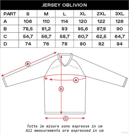 Maglia UFO PLAST MX Oblivion uomo rossa/bianca XL