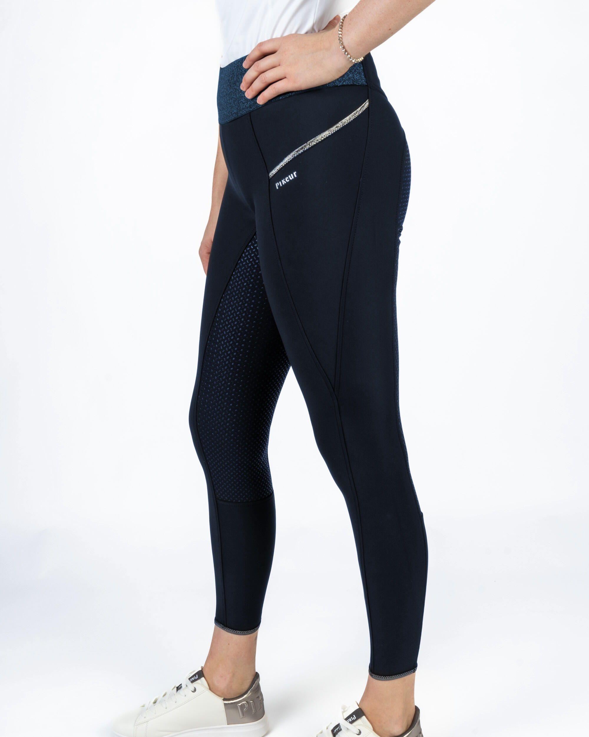Reithose Damen Hanne Athleisure Vollgrip nightblue 4/5