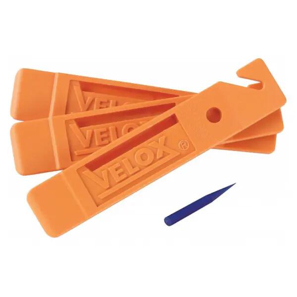 Lot de 3 démonte-pneu vélo avec extracteur silex Velox 2/2